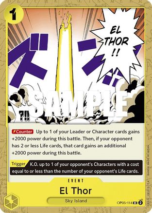 El Thor (OP05-114) [Awakening of the New Era] One Piece Single Bandai