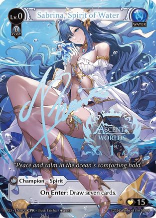 Sabrina, Spirit of Water (020) [Promotional Cards] Grand Archive Single Weebs of the Shore