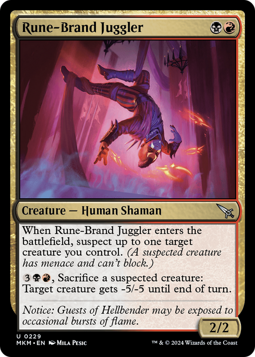 Rune-Brand Juggler (MKM-229) [Murders at Karlov Manor] MTG Single Murders at Karlov Manor