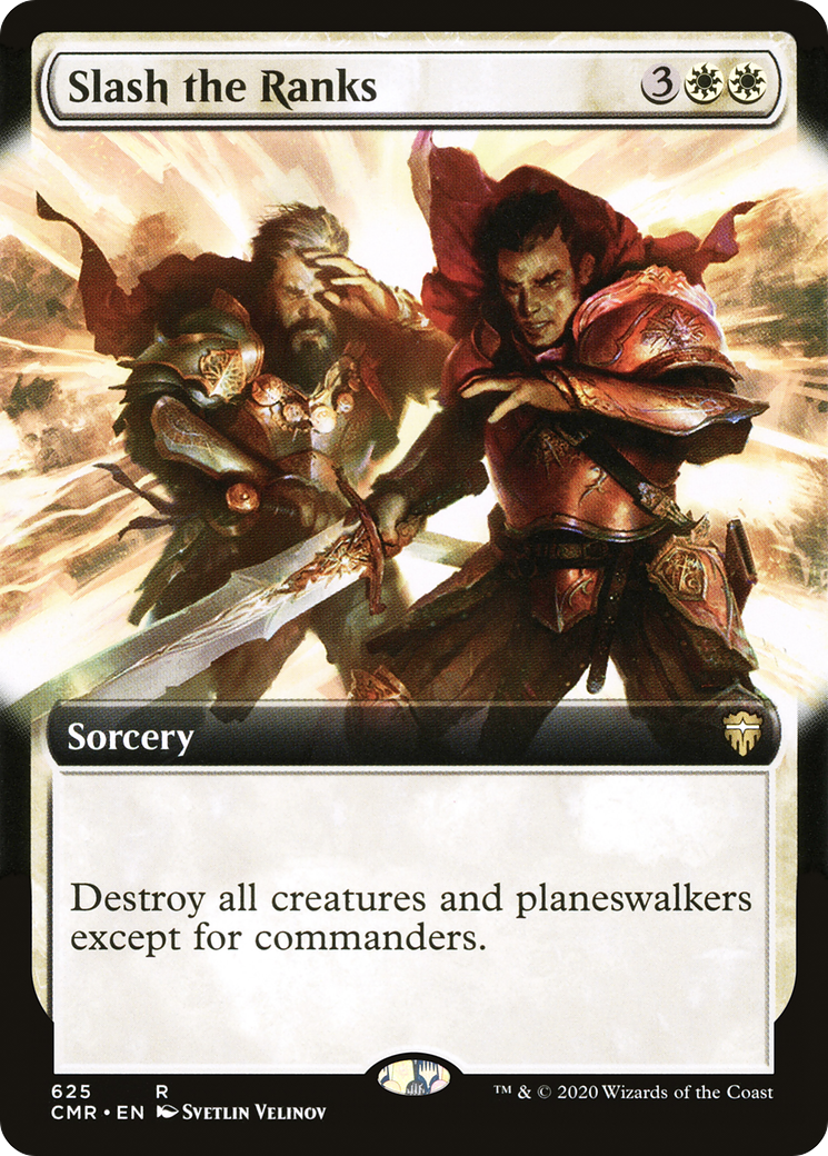 Slash the Ranks (CMR-625) [Commander Legends] (Extended Art) Foil MTG Single Wizards of the Coast
