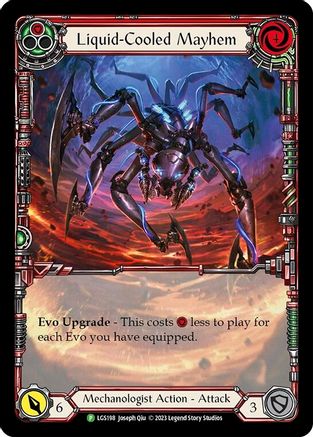 Liquid-Cooled Mayhem (Red) [LGS198] (Promo)  Rainbow Foil Flesh And Blood Single Flesh And Blood   