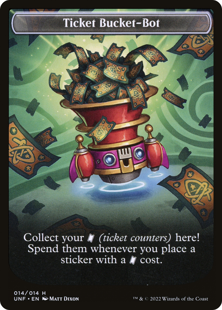 Ticket Bucket-Bot Token (UNF-014) [Tokens] Unfinity Tokens MTG Single Wizards of the Coast