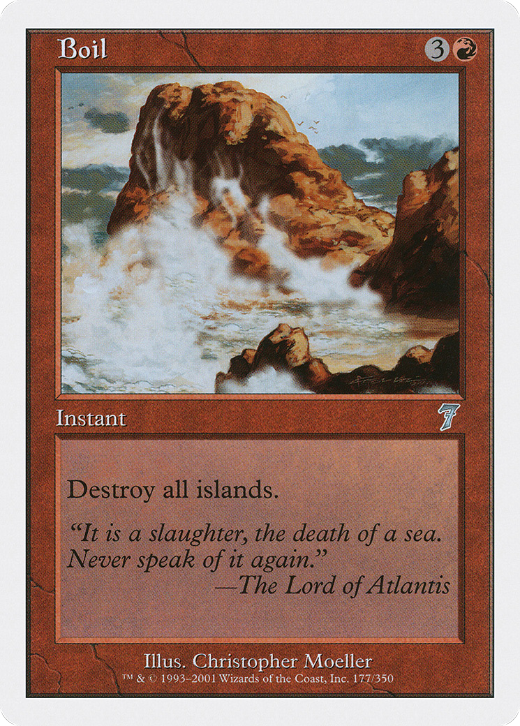Boil (7ED-177) [7th Edition] Foil MTG Single Wizards of the Coast