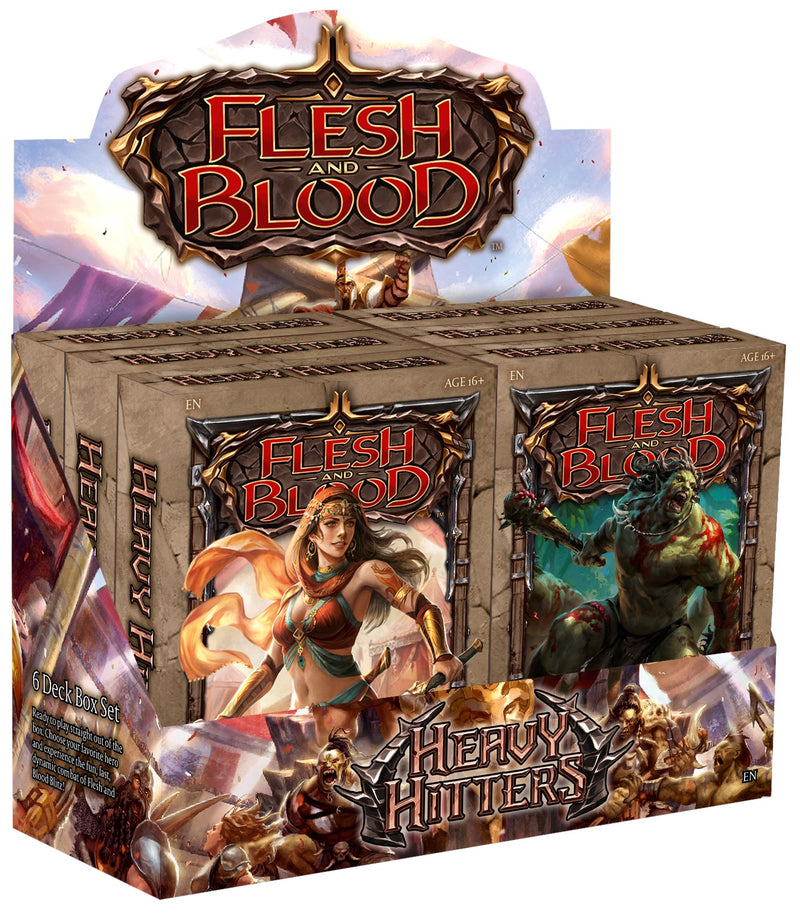 Flesh and Blood Heavy Hitters Blitz Deck Display (Set of 6) Flesh And Blood Sealed Flesh And Blood   