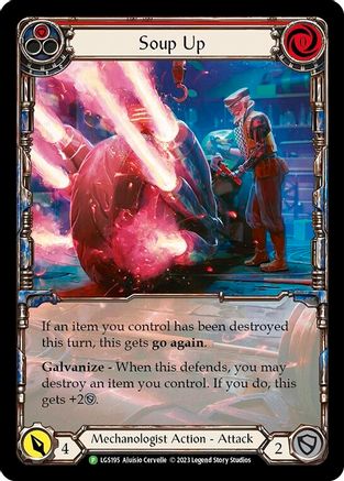 Soup Up (Red) [LGS195] (Promo)  Rainbow Foil Flesh And Blood Single Flesh And Blood   