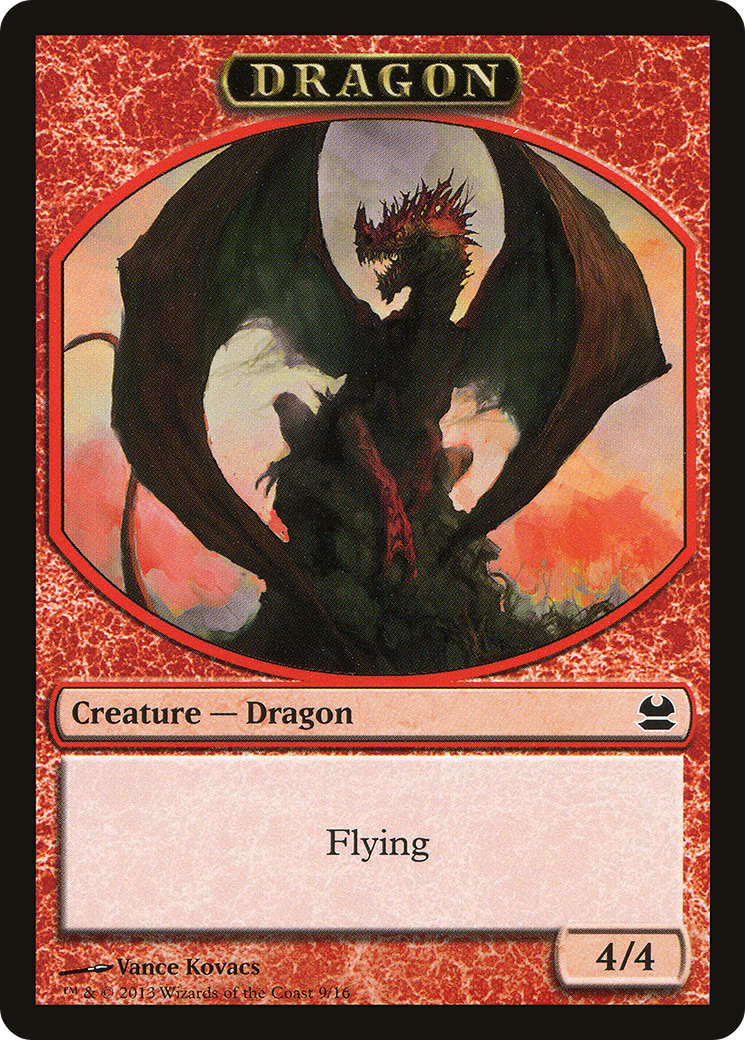 Dragon Token (MMA-009) [Tokens] Modern Masters Tokens MTG Single Wizards of the Coast