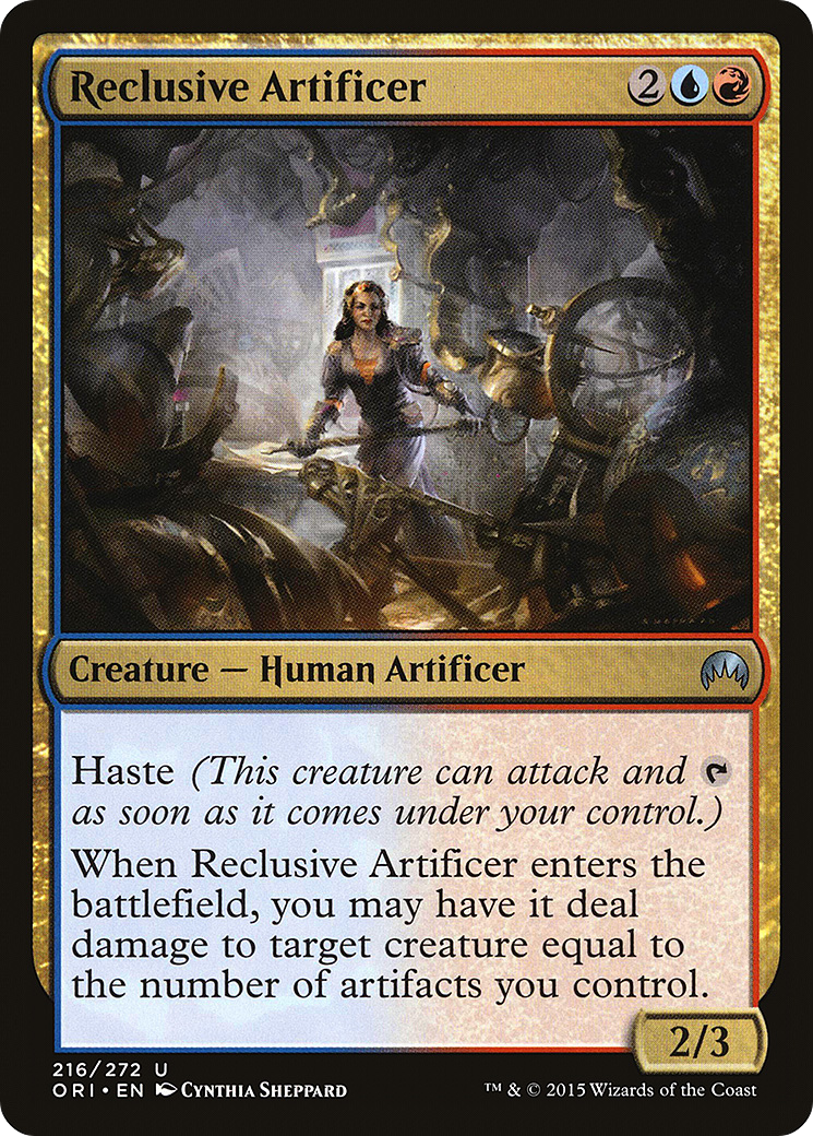 Reclusive Artificer (ORI-216) [Magic Origins] MTG Single Wizards of the Coast