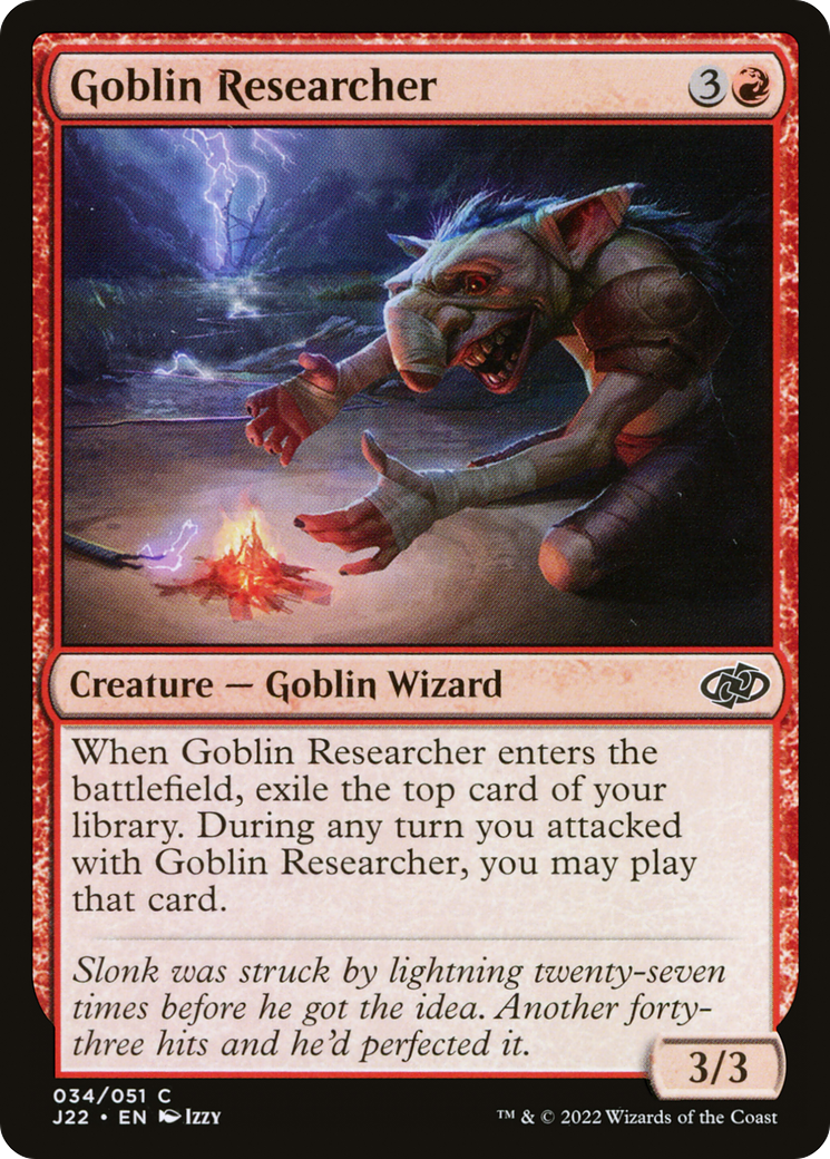 Goblin Researcher (J22-034) [Jumpstart 2022] MTG Single Wizards of the Coast