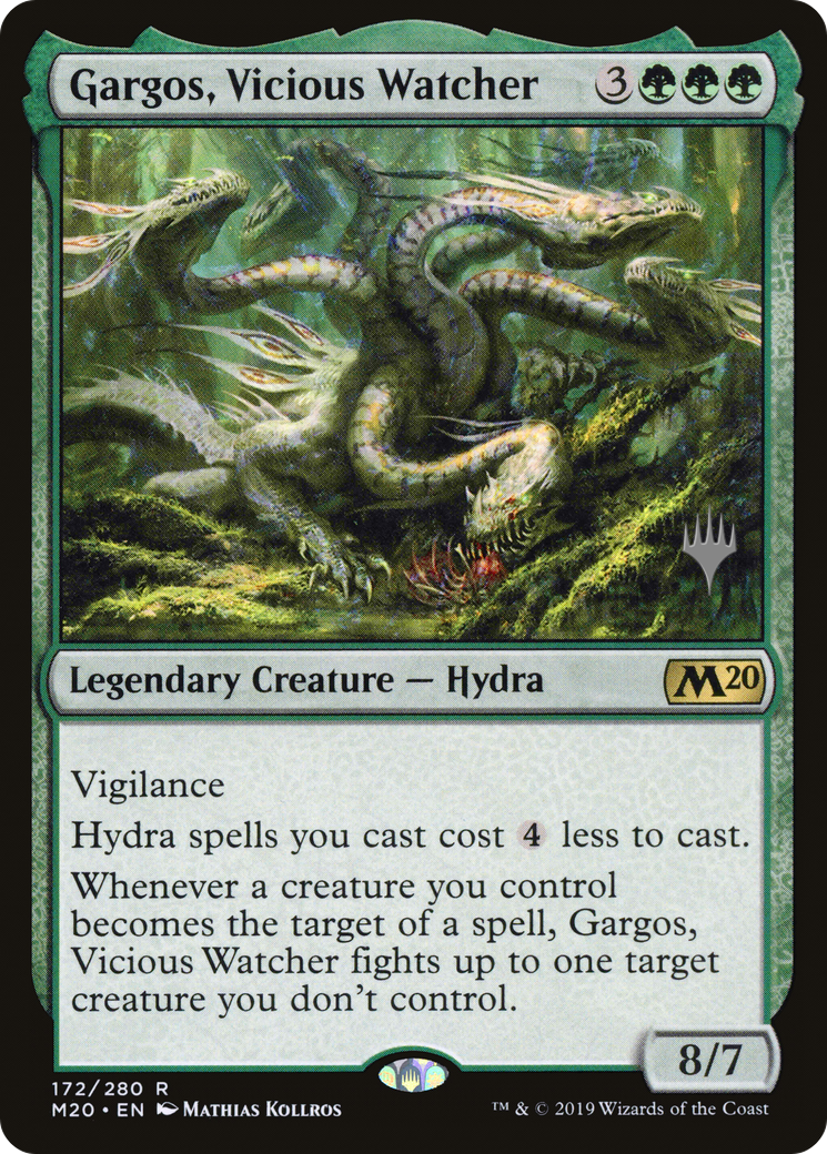 Gargos, Vicious Watcher (PPM20-172P) [Core Set 2020 Promos] MTG Single Wizards of the Coast
