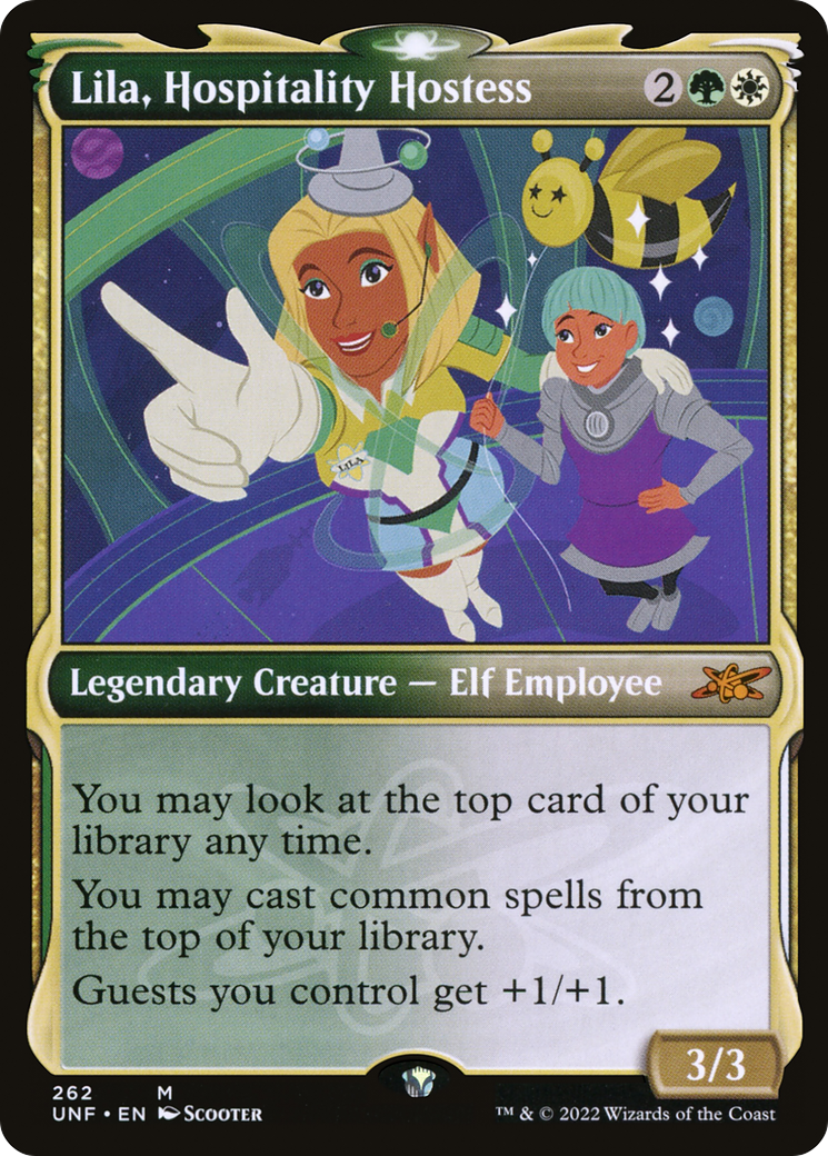 Lila, Hospitality Hostess (UNF-262) [Unfinity] (Showcase) Foil MTG Single Wizards of the Coast