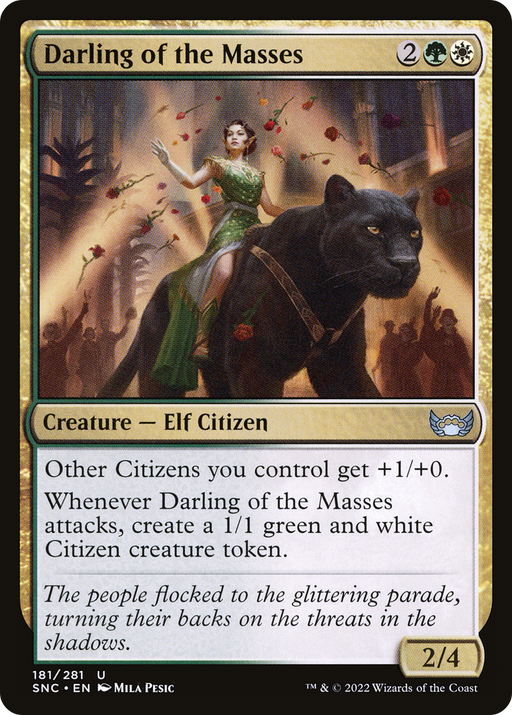 Darling of the Masses (SNC-181) [Streets of New Capenna] Foil MTG Single Wizards of the Coast
