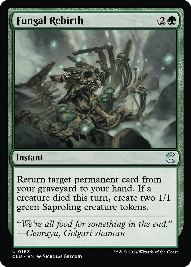 Fungal Rebirth (CLU-163) [Ravnica: Clue Edition] MTG Single Wizards of the Coast