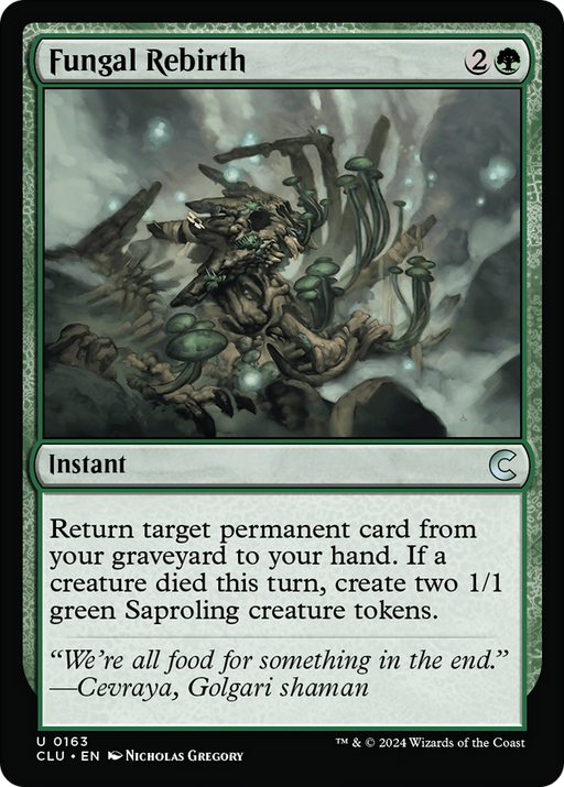 Fungal Rebirth (CLU-163) [Ravnica: Clue Edition] MTG Single Wizards of the Coast