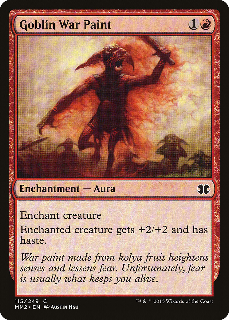 Goblin War Paint (MM2-115) [Modern Masters 2015] MTG Single Modern Masters 2015