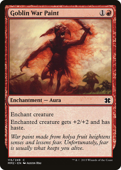 Goblin War Paint (MM2-115) [Modern Masters 2015] Foil MTG Single Modern Masters 2015
