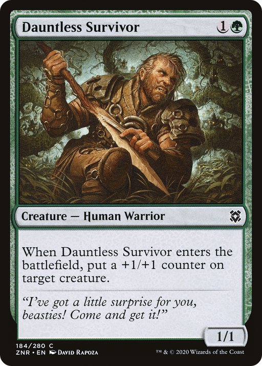 Dauntless Survivor (ZNR-184) [Zendikar Rising] MTG Single Wizards of the Coast