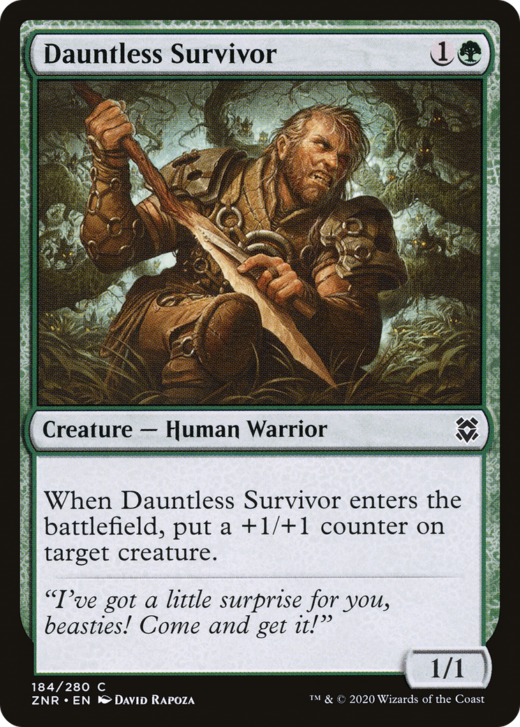 Dauntless Survivor (ZNR-184) [Zendikar Rising] Foil MTG Single Wizards of the Coast