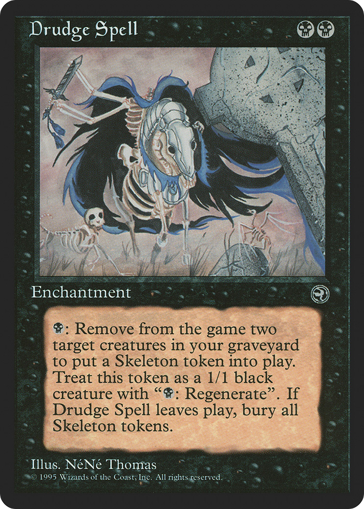 Drudge Spell (HML-) [Homelands] MTG Single Wizards of the Coast