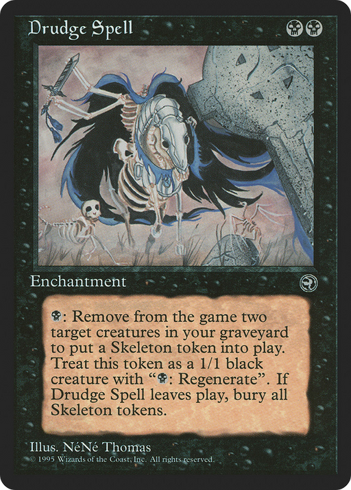 Drudge Spell (HML-) [Homelands] MTG Single Wizards of the Coast