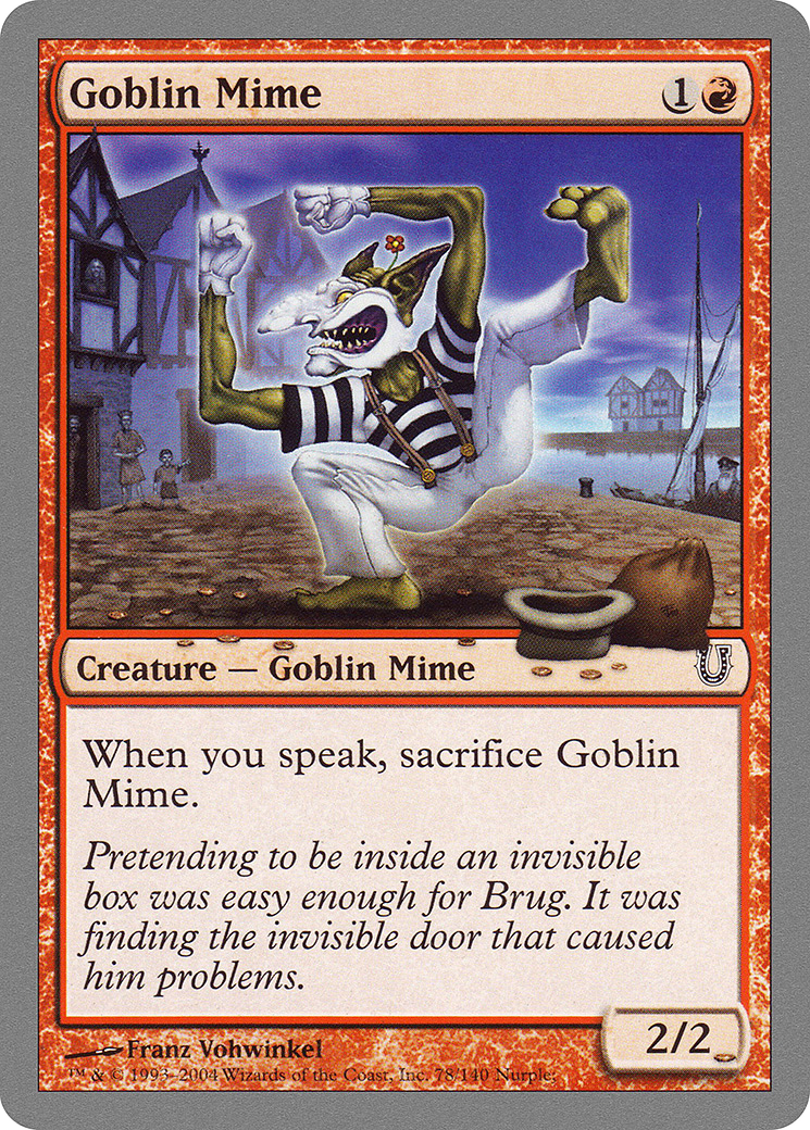 Goblin Mime (UNH-078) [Unhinged] MTG Single Wizards of the Coast