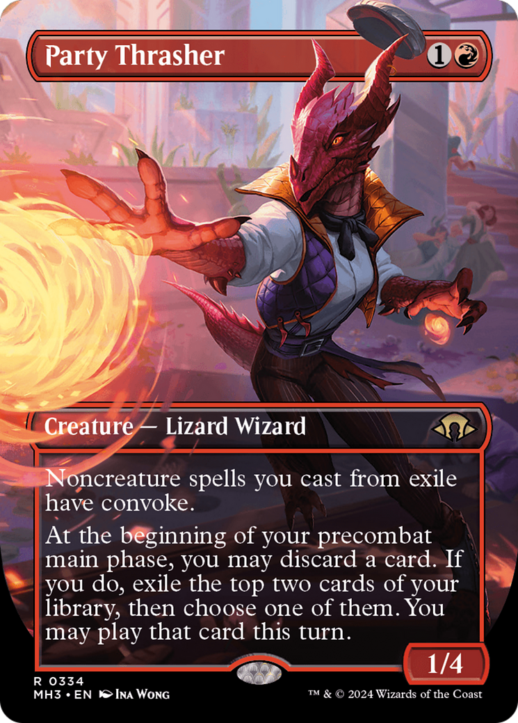Party Thrasher (MH3-334) [Modern Horizons 3] (Borderless) MTG Single Modern Horizons 3