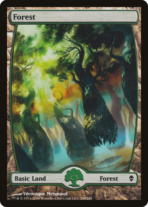 Forest (248) - Full Art (ZEN-248) [Zendikar] Foil MTG Single Wizards of the Coast