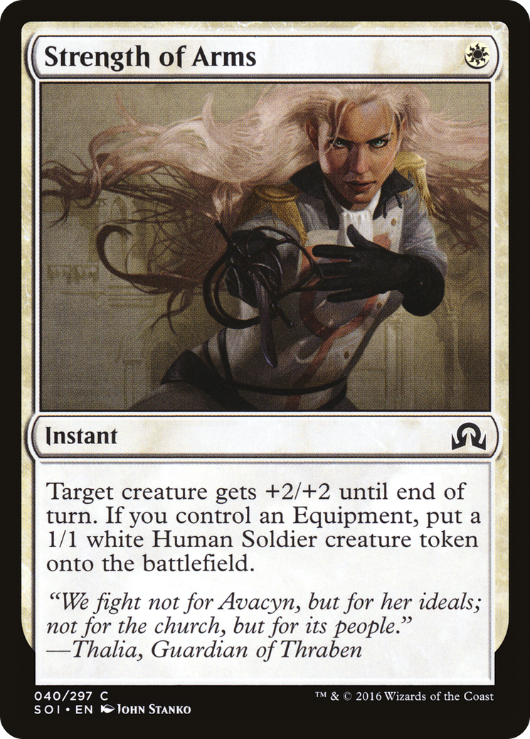 Strength of Arms (SOI-040) [Shadows over Innistrad] MTG Single Wizards of the Coast