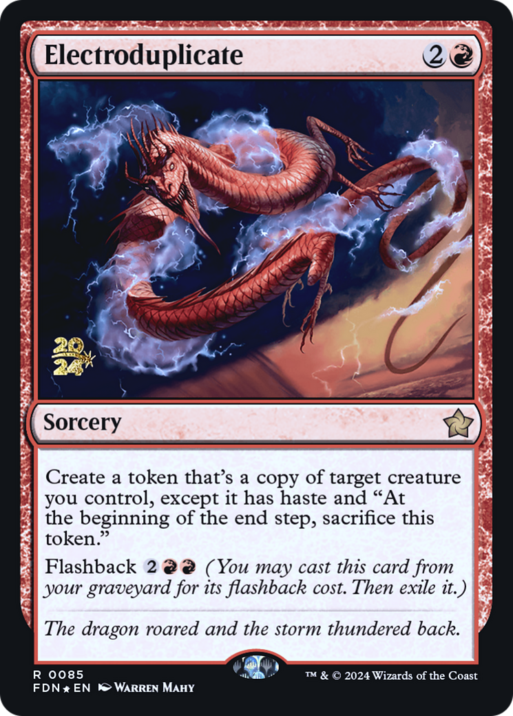 Electroduplicate (PRE-085) [Foundations Promos] Foil MTG Single Wizards of the Coast