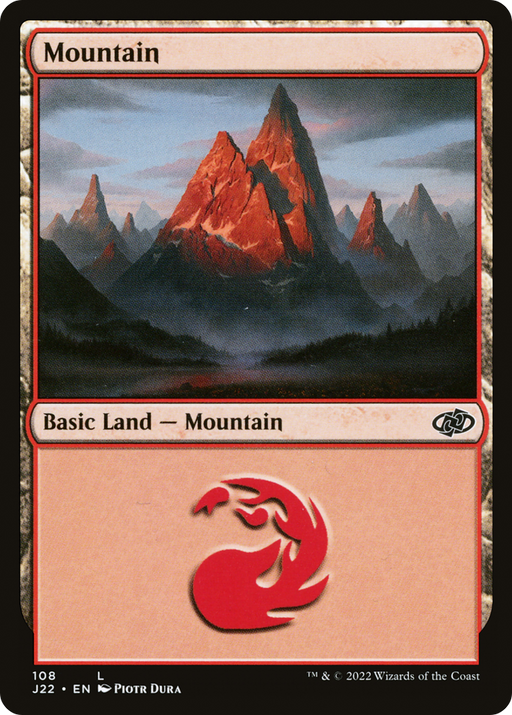 Mountain (108) (J22-108) [Jumpstart 2022] MTG Single Wizards of the Coast