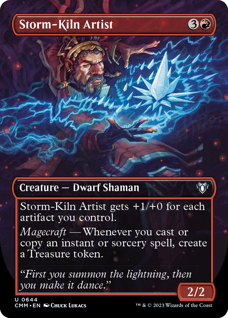 Storm-Kiln Artist (CMM-644) [Commander Masters] (Borderless) MTG Single Wizards of the Coast