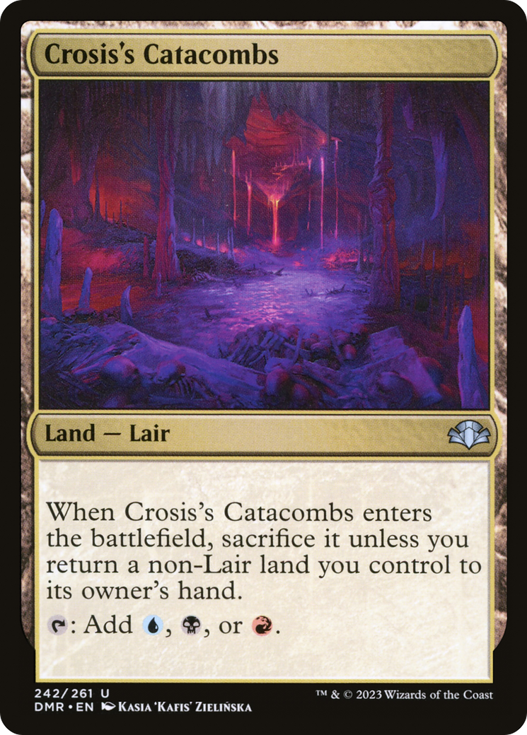 Crosis's Catacombs (DMR-242) [Dominaria Remastered] Foil MTG Single Wizards of the Coast