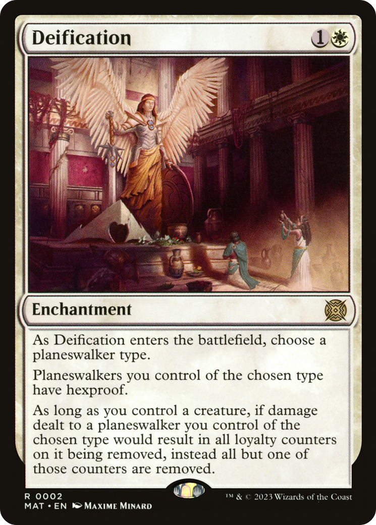 Deification (MAT-002) [March of the Machine: The Aftermath] MTG Single Wizards of the Coast