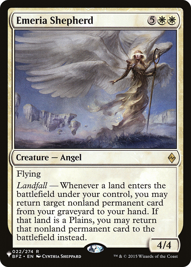 Emeria Shepherd (LIST-022) [Mystery Booster] The List Foil MTG Single Wizards of the Coast