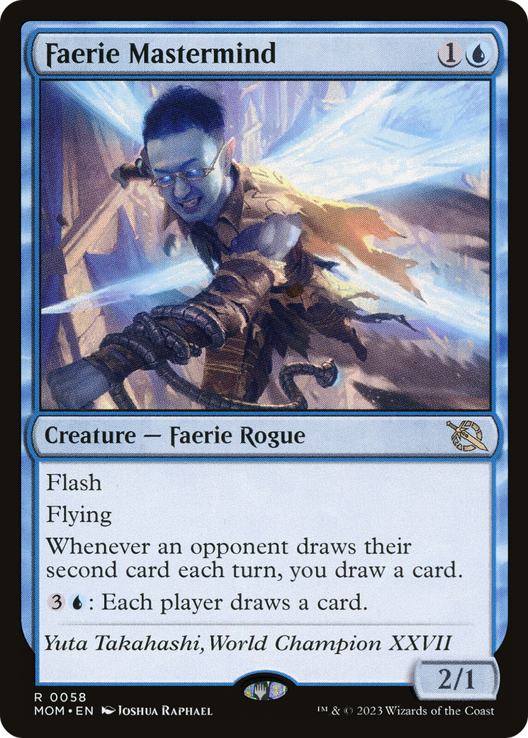 Faerie Mastermind (MOM-058) [March of the Machine] MTG Single Wizards of the Coast