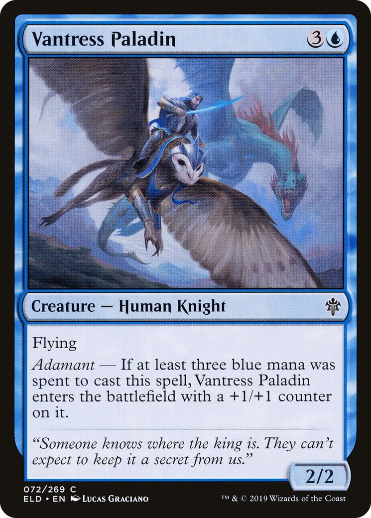 Vantress Paladin (ELD-072) [Throne of Eldraine] MTG Single Wizards of the Coast