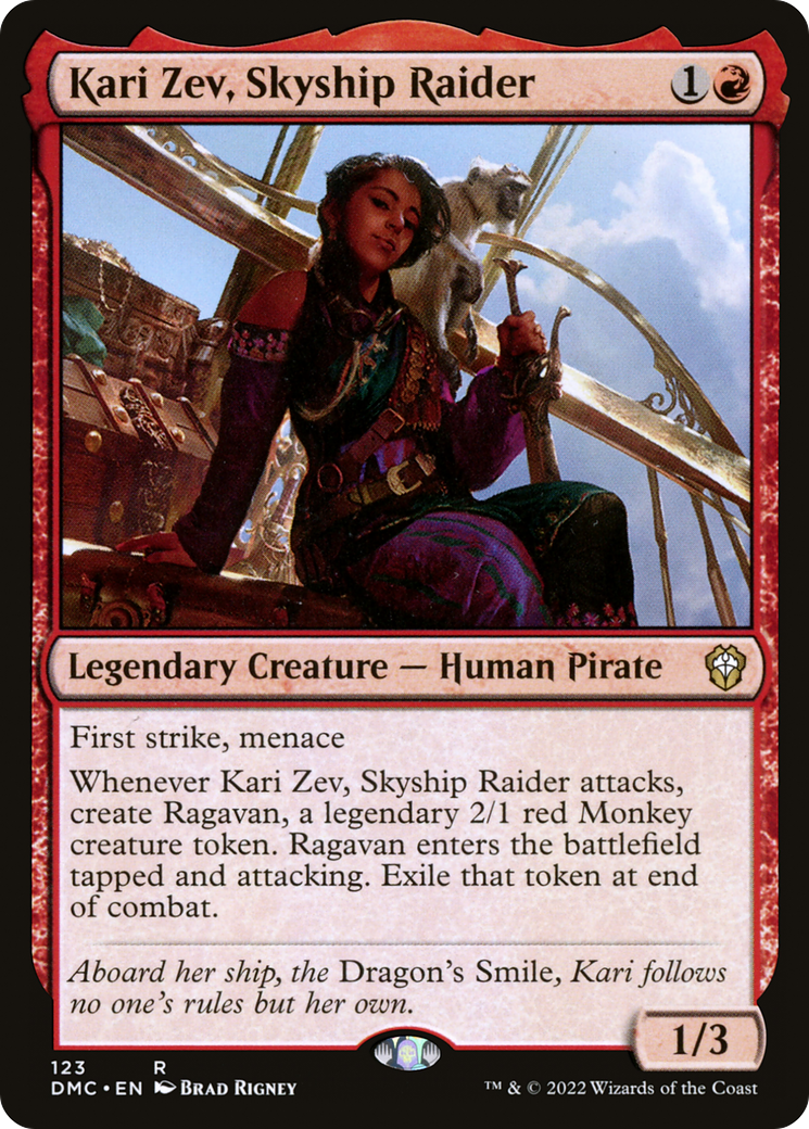 Kari Zev, Skyship Raider (DMC-123) [Dominaria United Commander] MTG Single Wizards of the Coast