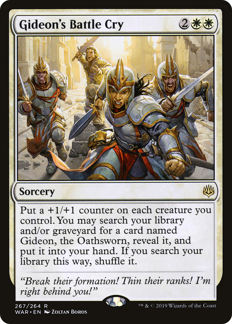 Gideon's Battle Cry (WAR-267) [War of the Spark] MTG Single Wizards of the Coast