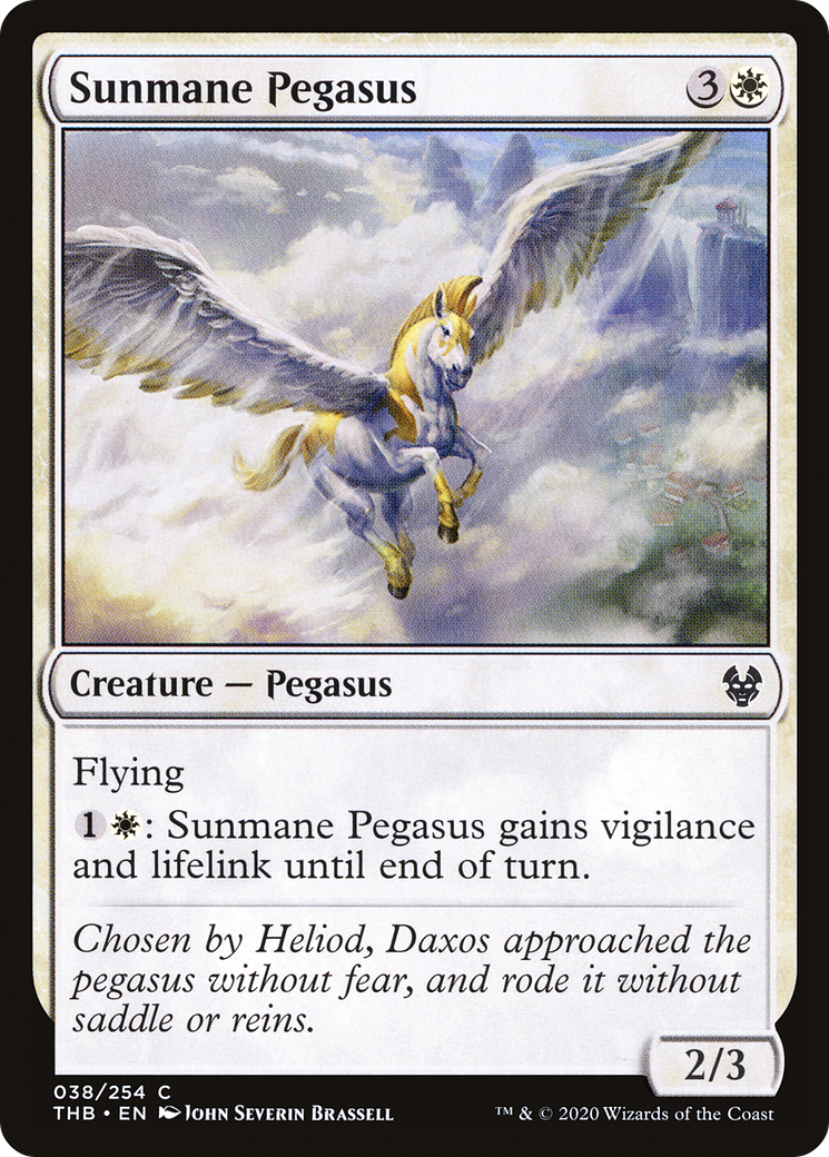Sunmane Pegasus (THB-038) [Theros Beyond Death] Foil MTG Single Wizards of the Coast