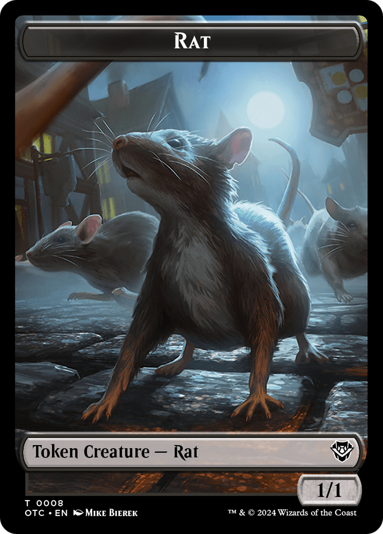 Rat (TOTC-008) [Tokens] Outlaws of Thunder Junction Commander Tokens Foil MTG Single Wizards of the Coast