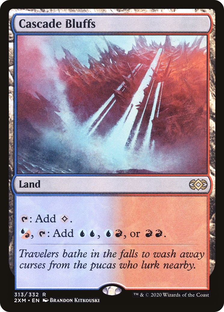 Cascade Bluffs (2XM-313) [Double Masters] Foil MTG Single Wizards of the Coast