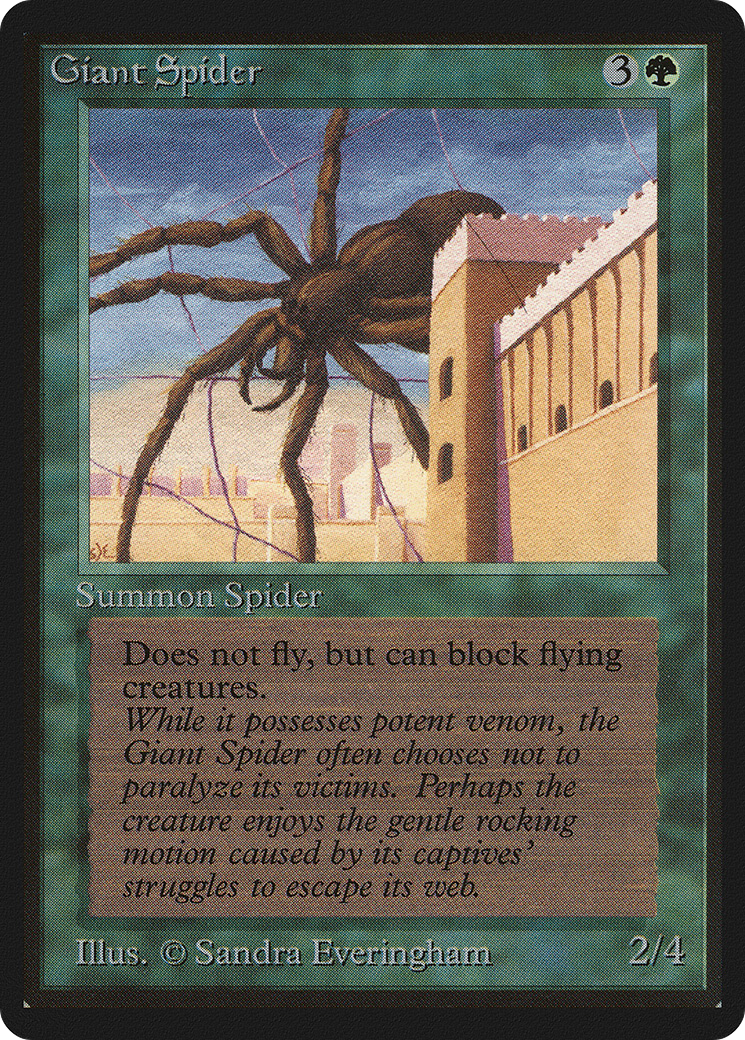 Giant Spider (LEB-199) [Oldschool] Limited Edition Beta MTG Single Wizards of the Coast