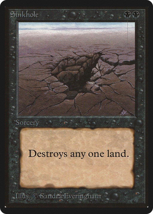 Sinkhole (LEB-130) [Oldschool] Limited Edition Beta MTG Single Wizards of the Coast