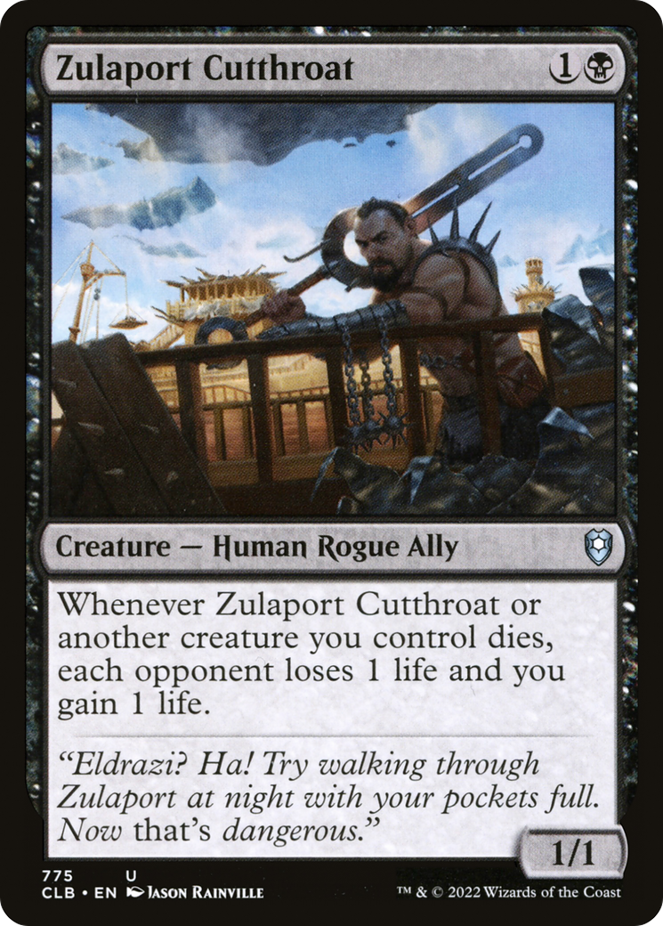 Zulaport Cutthroat (CLB-775) [Commander Legends: Battle for Baldur's Gate] MTG Single Wizards of the Coast
