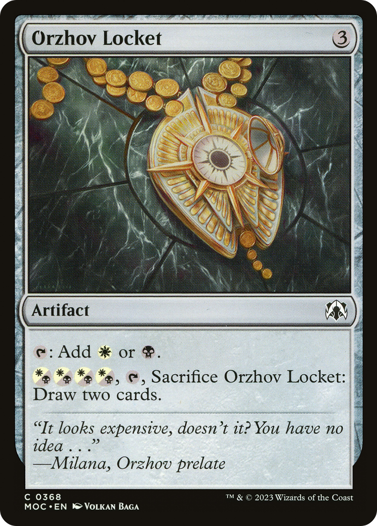 Orzhov Locket (MOC-368) [March of the Machine Commander] MTG Single Wizards of the Coast