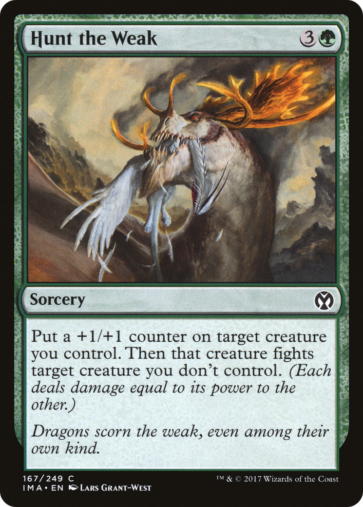Hunt the Weak (IMA-167) [Iconic Masters] Foil MTG Single Wizards of the Coast
