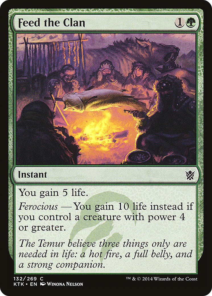 Feed the Clan (KTK-132) [Khans of Tarkir] Foil MTG Single Wizards of the Coast