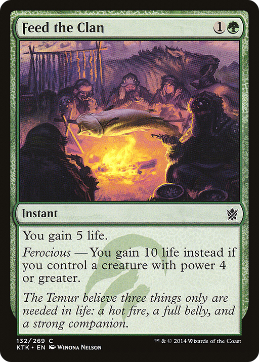 Feed the Clan (KTK-132) [Khans of Tarkir] Foil MTG Single Wizards of the Coast
