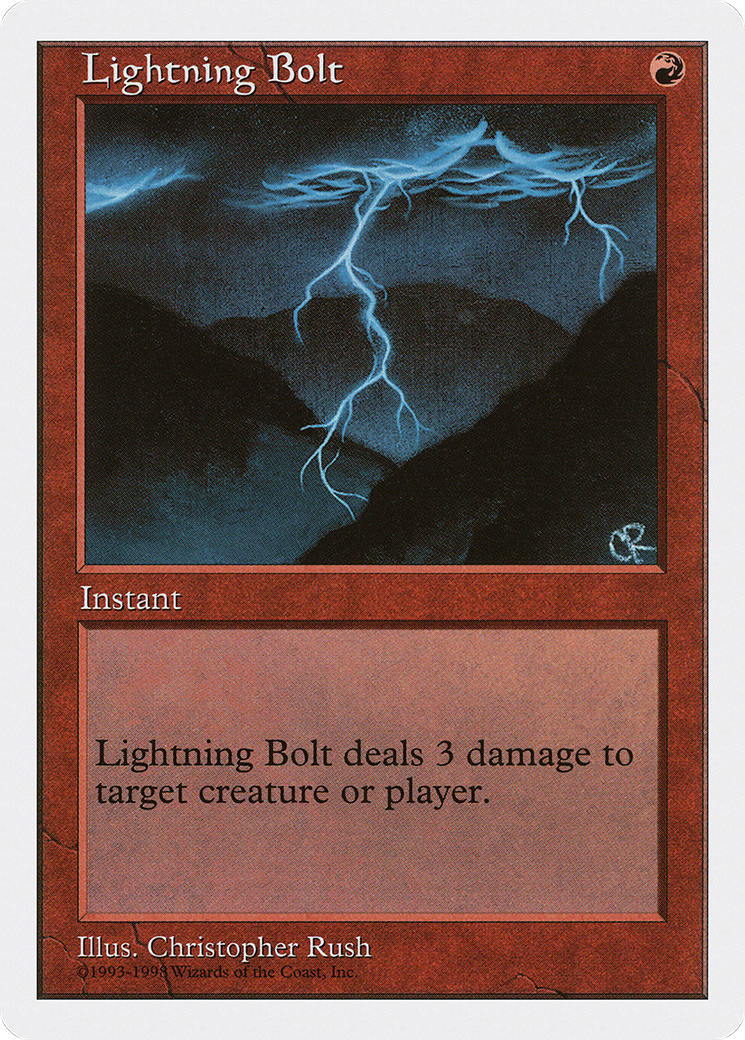 Lightning Bolt (ATH-034) [Anthologies] MTG Single Wizards of the Coast