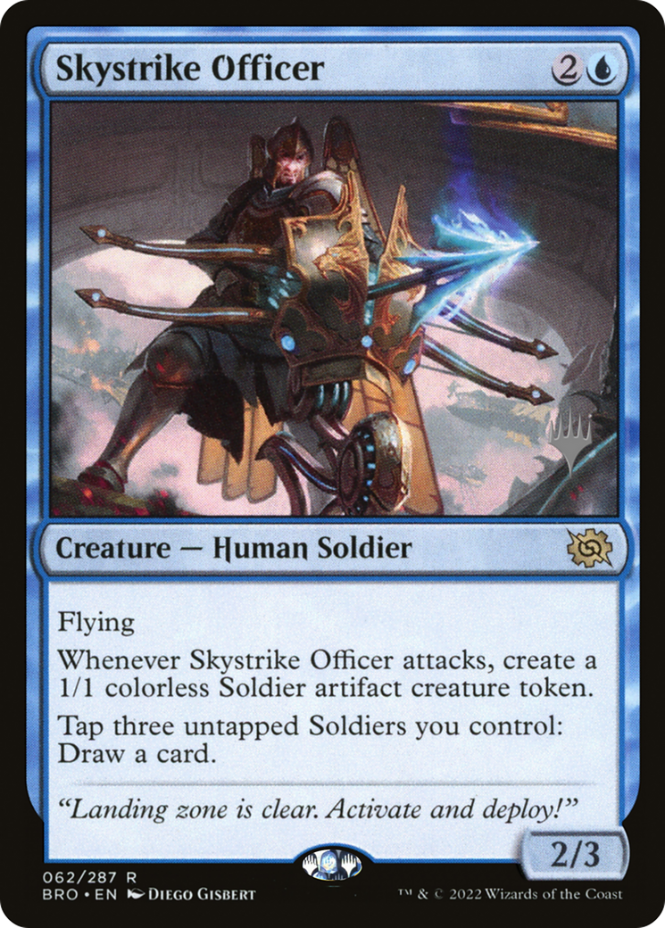 Skystrike Officer (PPBRO-62P) [The Brothers' War Promos] Foil MTG Single Wizards of the Coast