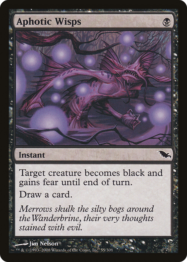 Aphotic Wisps (SHM-055) [Shadowmoor] Foil MTG Single Wizards of the Coast